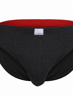 Мягкие трусы из меланжевого трикотажа CECEBA FG010160/M-3XL Мокрый асфальт